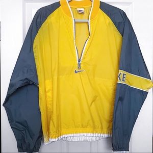 Nike Grey/Yellow/White Windbreaker Pullover